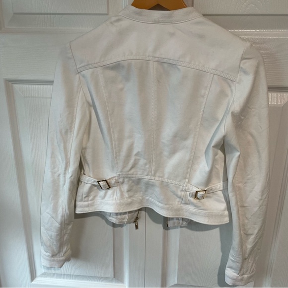 White House Black Market size 0 soft gold sip up jacket - Picture 6 of 8